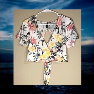 Divided by H&M Tropical Floral Print Crop